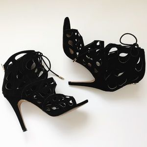 Aldo Heeled Open Toe Booties